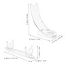FELTECHELECTR 2pcs Transparent Acrylic Pen Display Stand with Antislip Base
