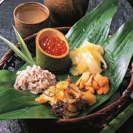 WINIAER Bamboo Leaves for Sushi, 100 pcs Sushi Decoration Bamboo Leaf for Cooking, Sushi Banana Leaf for Sashimi Serving Plate Decorations