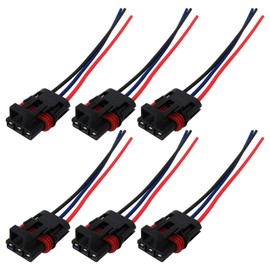 INGQI 6Pcs 12Awg Pulse Power Plug Pigtail Connector Bus Bar Harness Pigtail Connectors Fits for Polaris Ranger XP 1000 /RZR RS1 Pro General 2018-2021