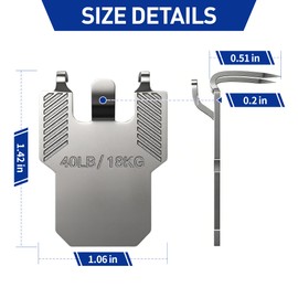 15-Pack Claw Picture Hangers for Drywall - Heavy Duty Picture Hanging Kit, 40lb Capacity Each, Tool-Free Installation for Pictures, Mirrors & Wall Decor