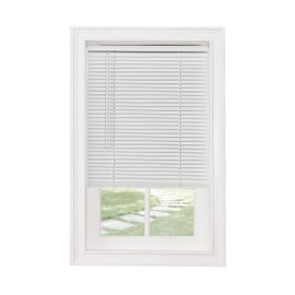 Classic Touch Cordless 1" Light Filtering Mini Blind, 30" Wide x 64" Long, White