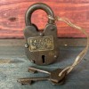 Yuma Territorial Prison Arizona Cast Iron Lock With Keys (2.5"