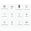 Wireless Surveillance Camera Security Monitor 1080P HD 360 Degree Night