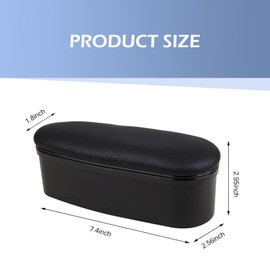 Zeathery Car Armrest Support Cover, Soft Lengthen Sliding Shrink Panel Design Arm Support Elbow Rest, Multifunction Self-adhesive Tuning Accessory, Suitable for Most Car Models (Black)