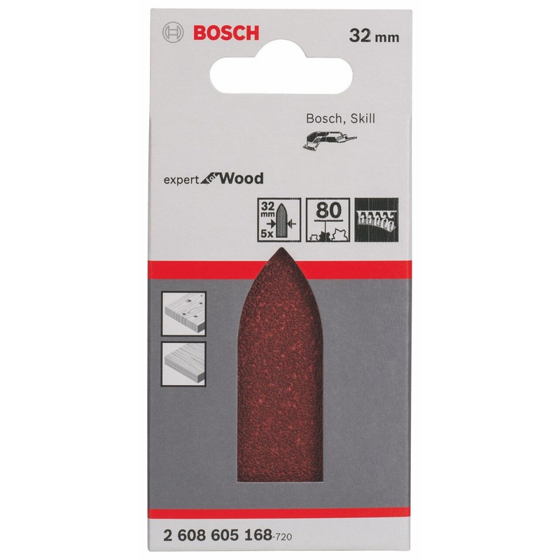 Bosch 2608605168 Sanding Sheet (Pack of 5)