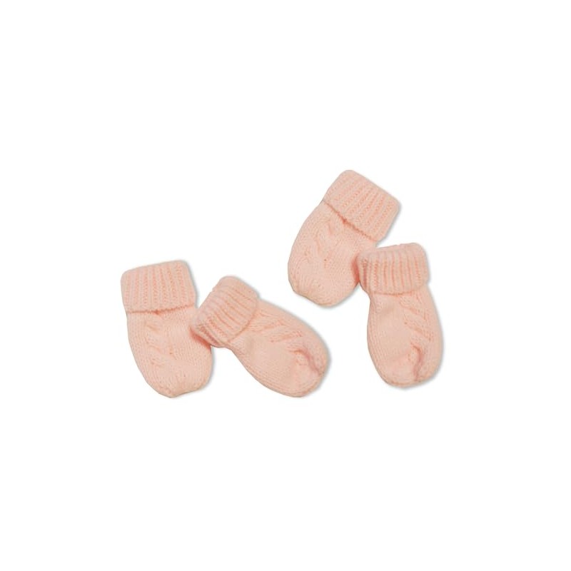 Nursery Time Knitted Baby Mittens 2-Pack - One Size -