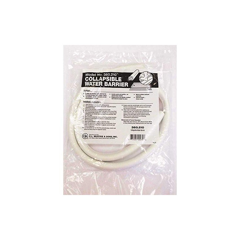 Mustee 360.210 Collapsible Water Barrier in White