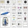 234pcs Rotary Tool Set 135W Accessory Rotary Multi Tool Set