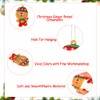 12pcs Christmas Gingerbread Ornaments, Gingerbread Christmas Tree Decorations, Gingerbread Hanging