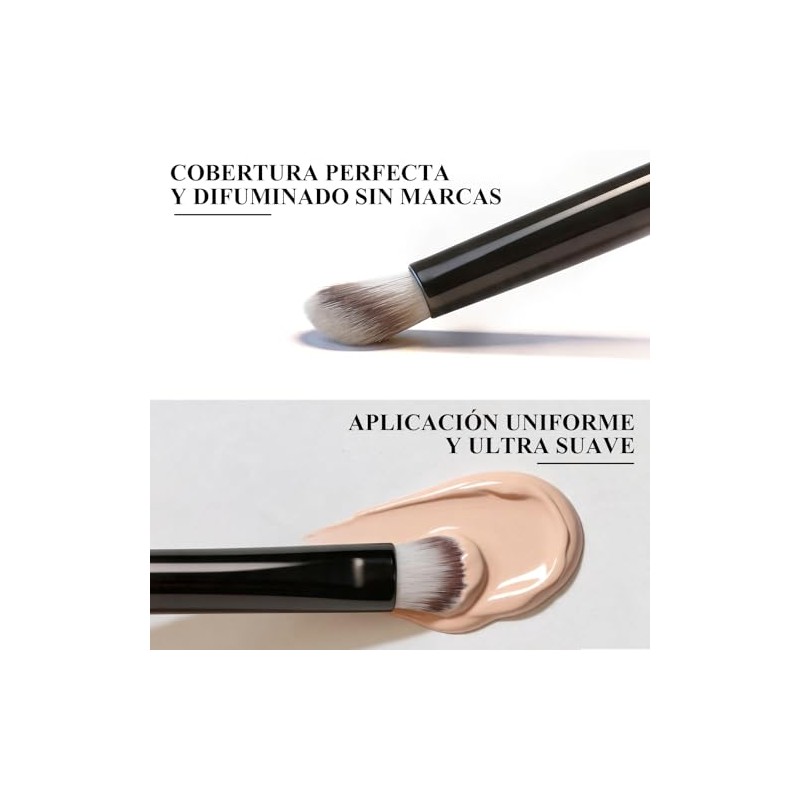 START MAKERS Brocha para Corrector, Brocha de Maquillaje Angular para