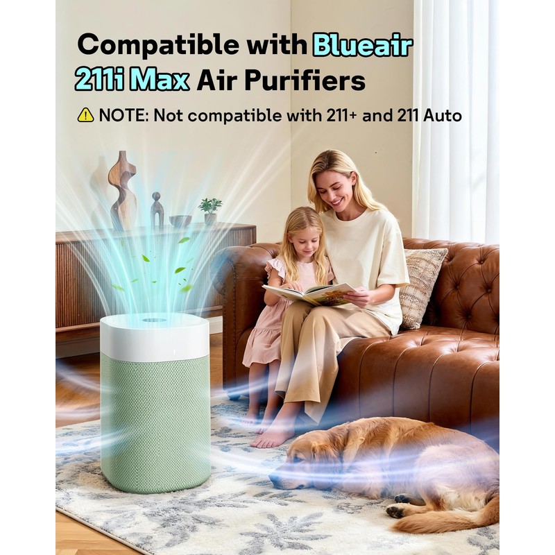 Leemone Pre-Filter Covers for Blueair Blue Pure 211i Max, 4