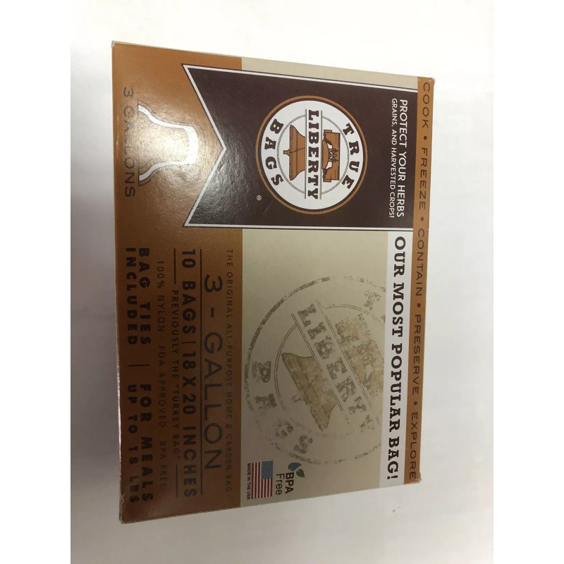 True Liberty 3 Gallon (Turkey) Bags: 10 Bags