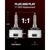 Torchbeam D1S HID Bulbs, Xenon 6000K 35W HID Bulb with