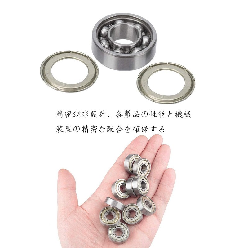 BRIIKPP Bearings 608ZZ Silver Repair Parts Inner Diameter 0.3 inch