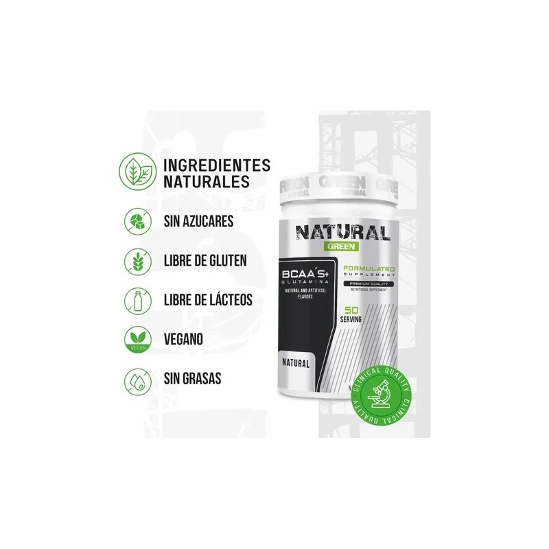 Aminoácidos Bcaas + Glutamina 1kg Green Sabores