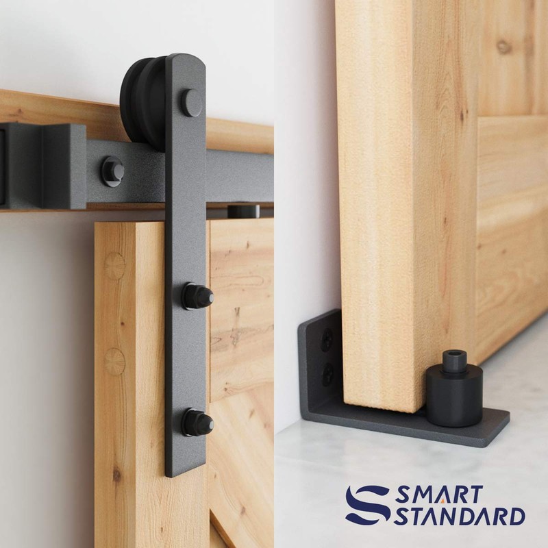 SMARTSTANDARD 4 FT Heavy Duty Sturdy Sliding Barn Door Hardware