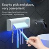 UV Toothbrush Sanitizer Toothbrush Holder Wall Mounted with Sterilizer and
