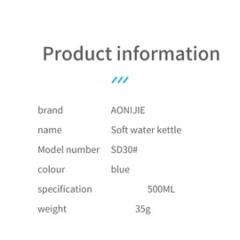 AONIJIE Pack of 2 250 ml / 500 ml Foldable BPA Free TPU Water Bottles Sports Bottle (500 ml Hook Style)