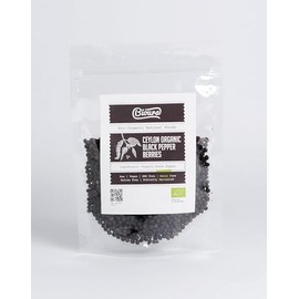 Bioura Organic Ceylon Black Peppercorns 100g, Rich Aroma, Unique Flavour, Taste, Quality, Bio Organic Goodness