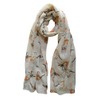 The Olive House® Womens Christmas Winter Robin Bird Scarf Cream