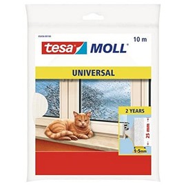 Tesa-Moll Abdicht-Universal Foam Seals 10 m, White, 25 mm wide