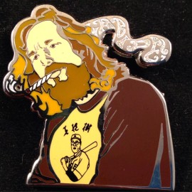 Big Lebowski Pin The Dude Mind If I do a J? Jeff Bridges - Smoke spells abide