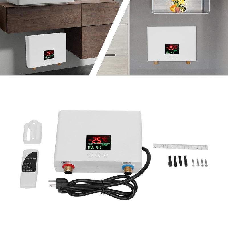 JAYGOVAN Tankless Water Heater Electric, Instant Hot Water Heater Under