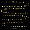 Gold 60th Birthday Decorations Number 60 Twinkle Star Circle Dot