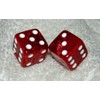 Red Granite Style Dice Pair