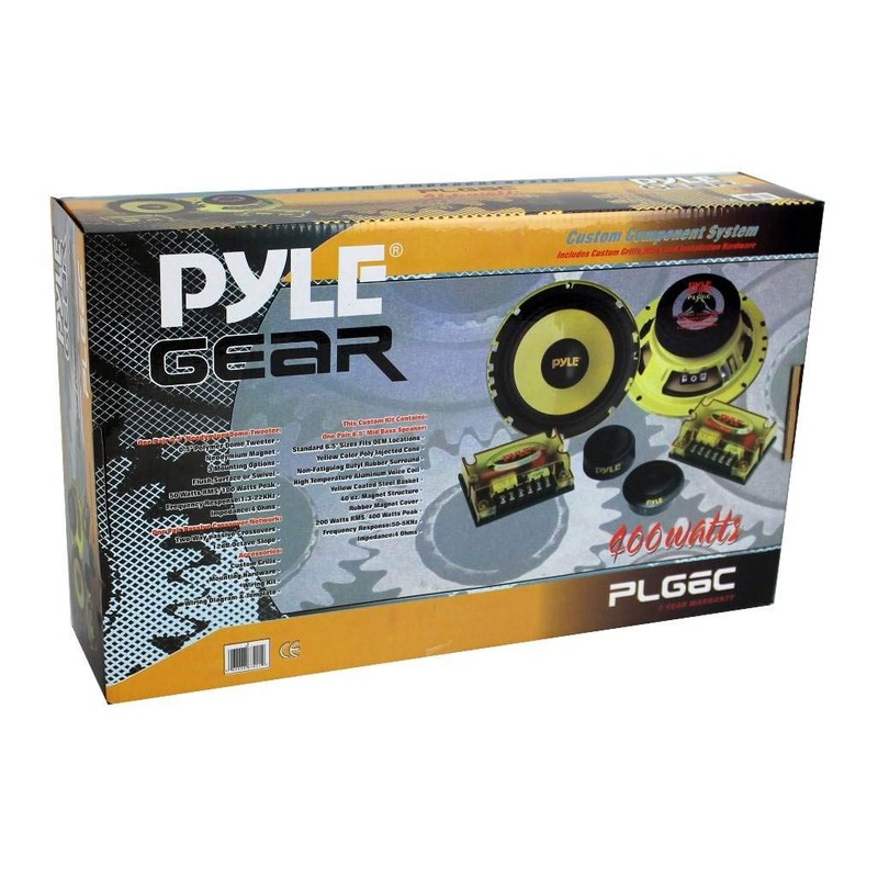 PYLE PLG6C 6.5" 400W 2 Way Car Audio Component Speakers