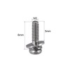 sourcing map M2 x 6mm Stainless Steel Phillips Pan Head