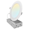 LUXRITE 6 Inch Canless Spotlight, LED Recessed Lighting, 5CCT 2700K-5000K,
