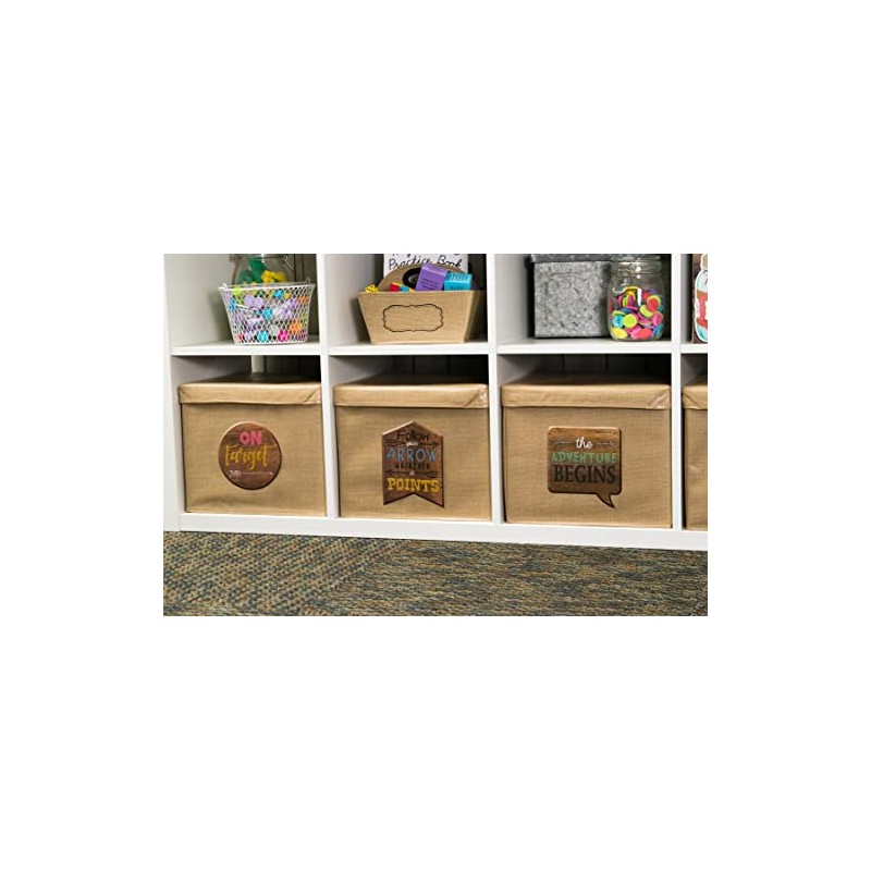 Teacher Created Resources 20836 Burlap Storage Caddy