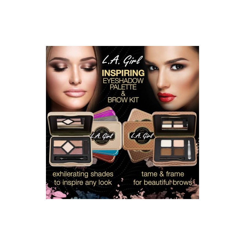 L.A. Girl Inspiring Brow Palette, Dark and Defined, 0.085 Ounce