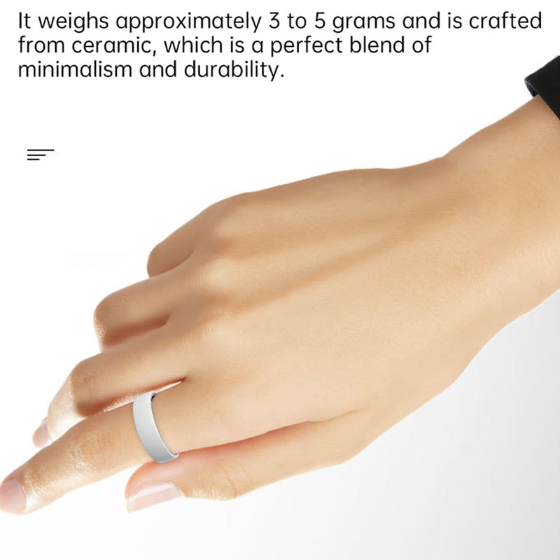 Smart Ring for Women Men,5ATM Rain Proof Health Tracker,Gesture Control