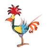 Rooster Statue Figures Ornament Metal Rooster Display Model Toy for