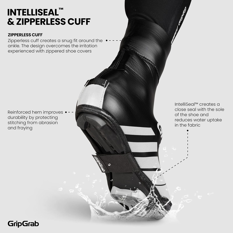 GripGrab RaceThermo Waterproof Winter Road Bike Overshoes Windproof Thermal Cold