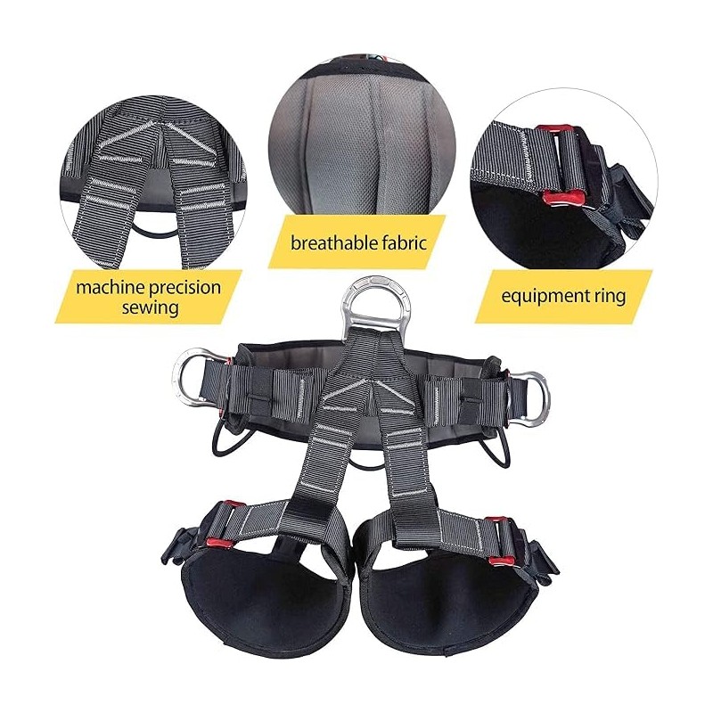 SOB Tree Climbing Harness, Adjustable Thickness Widen Protecta Safety Harness,