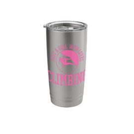 Girl Rock Climbing Mountain Climber Bouldering Stainless Steel Insulated Tumbler