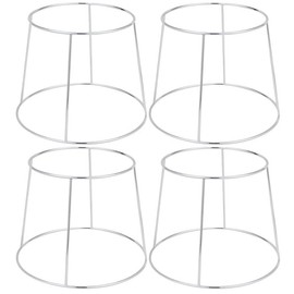OCS Parts 4-Pack Round Chrome Plated Steel Food Display Stands | Metal Display Stands for Pizza, Desserts, and Appetizers