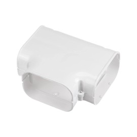 PATIKIL 4" PVC Decorative Line Cover, Tee Elbow Tubing Parts Accessories for Air Conditioner Central AC Heat Pump, White