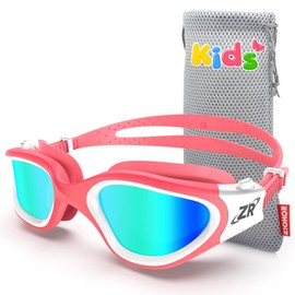 ZIONOR Kids Swim Goggles, G1MINI Polarized Swimming Goggles Comfort for Age 6-14