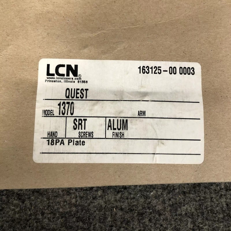 LCN 1370 18PA Drop Plate For 1371 Series Door Closer