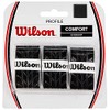 Wilson Tennis Profile Racket Overgrip - Black (3 Pieces)