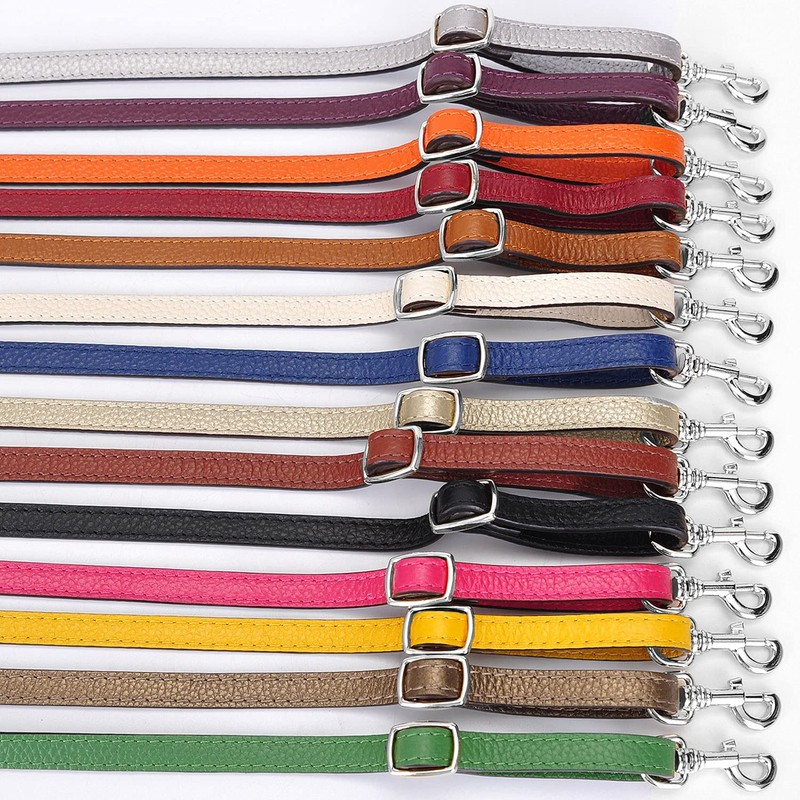 VanEnjoy Adjustable Genuine Leather Crossbody Straps Replacement - Width 1/2“,