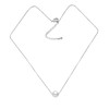MINDDHA Single Pearl Necklace Pendant, 8mm Simulated Shell Pearl, Silver