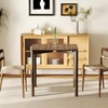 DUOMAY 29.5'' Square Wooden Dining Table, Modern Wood Kitchen Table