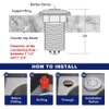 Air Activated Switch Button, Sink Top Stainless Steel Polished Push