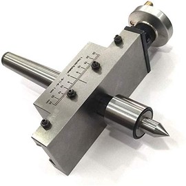 A.D. International New Taper Turning Attachment in All Shank with Revolving Live Center for Off-setting Lathe's Tailstock Metric (MORSE TAPER 1MT)
