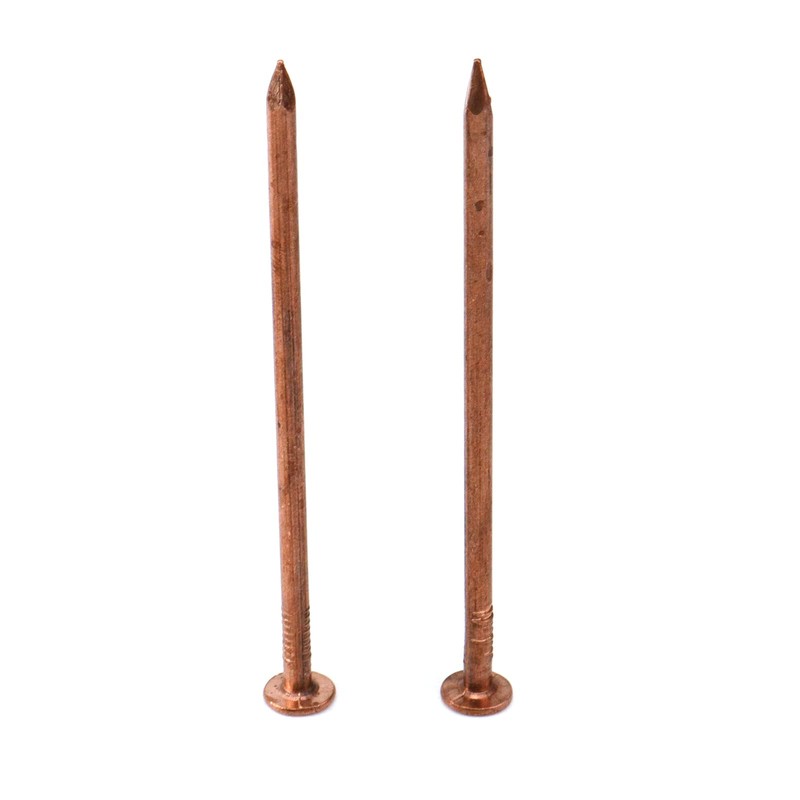 MY MIRONEY 10 Pack 3.4 Inch Copper Nails Solid Copper